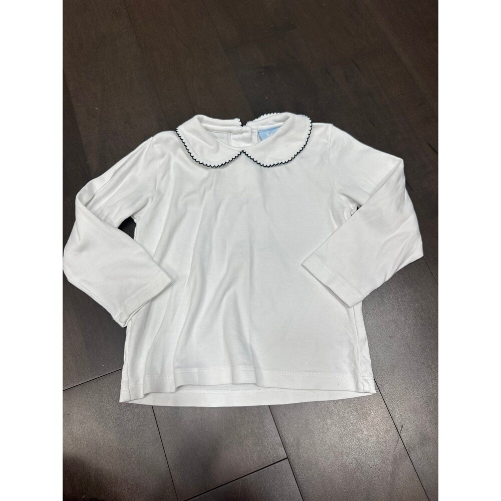 Bella Bliss White Long Sleeve Peter Pan Collar 4 Years